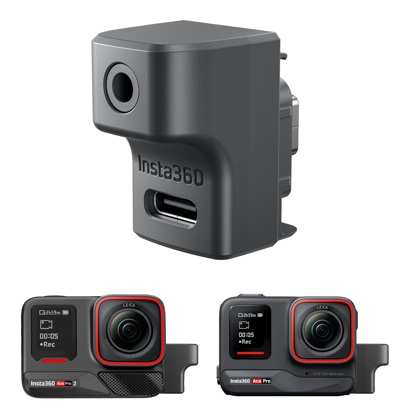 CYNOVA Insta 360 Ace Pro 2 Mic Adapter for insta360 Ace Pro 2 Accessories