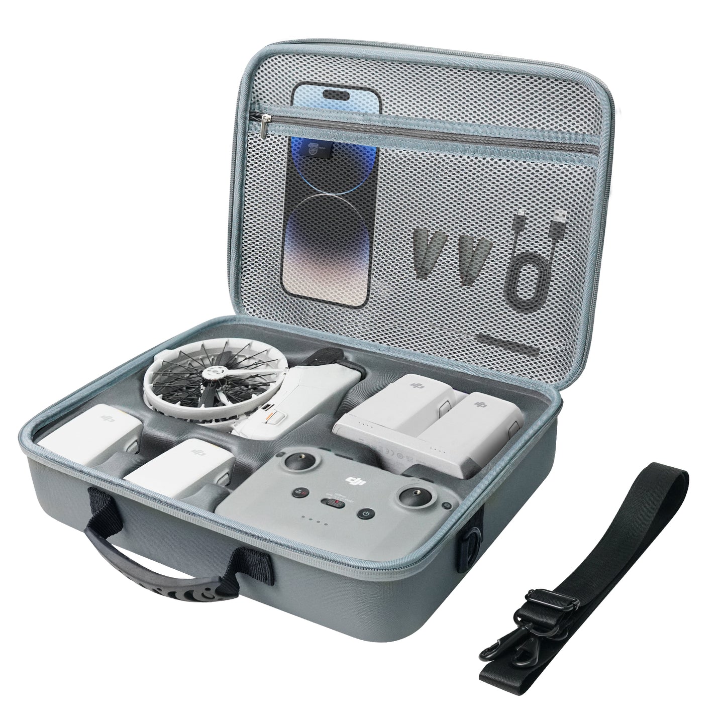 CYNOVA Carrying Case for DJI Flip, Portable Waterproof PU Storage Protective Bag