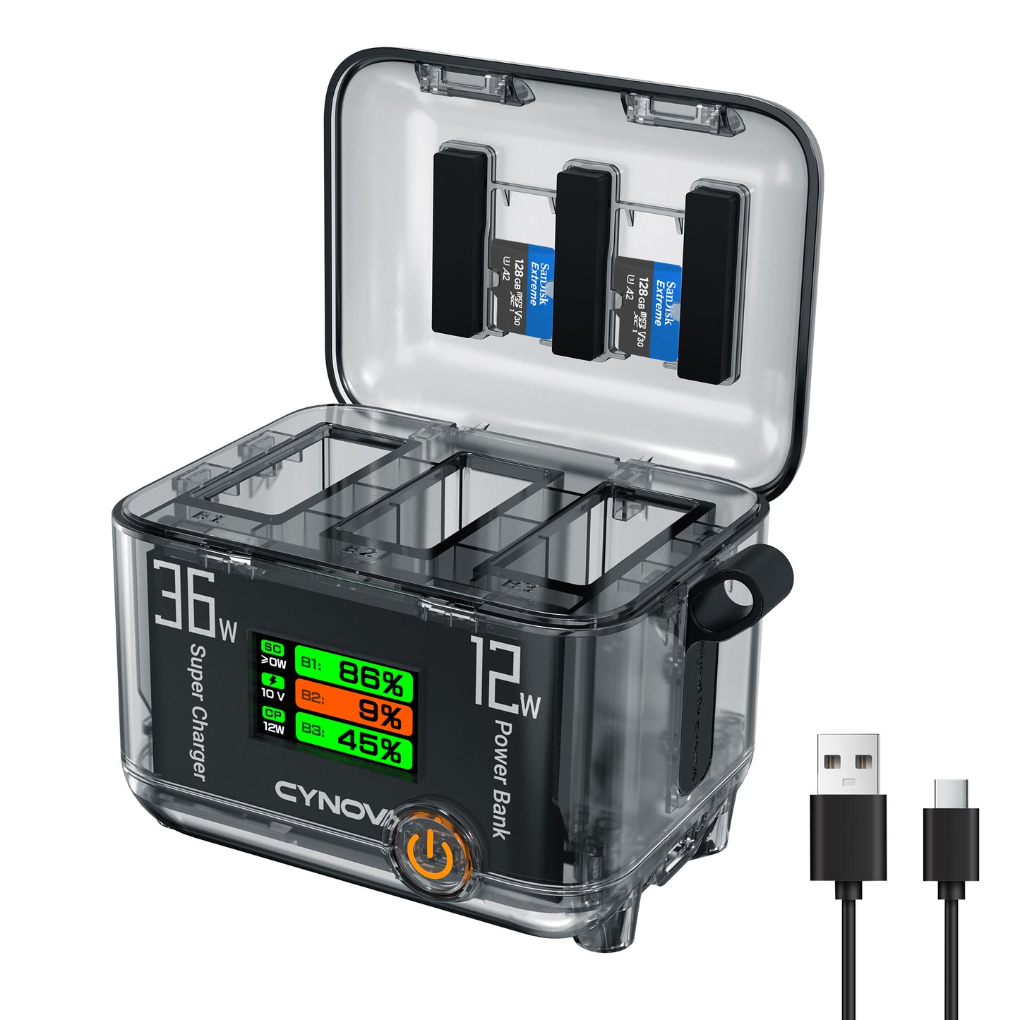 DJI OSMO 360/ACTION 5 PD30W Battery Charging Hub