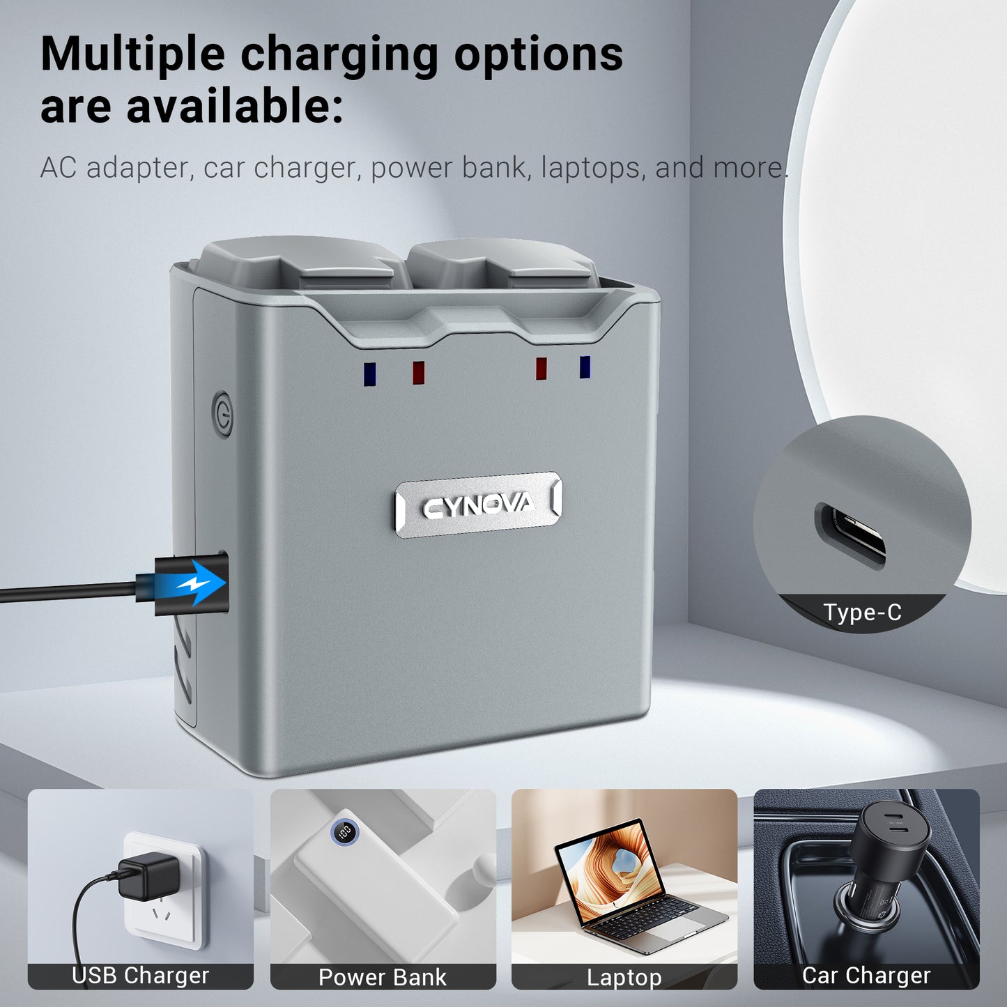 CYNOVA DJI Mini 4K Battery Charger