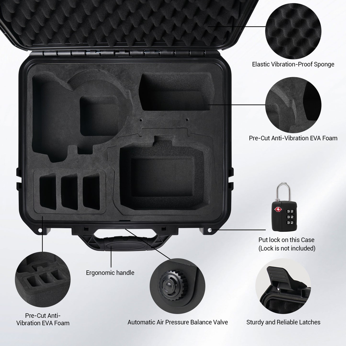 CYNOVA Portable Hard Waterproof Hard Case for DJI Flip