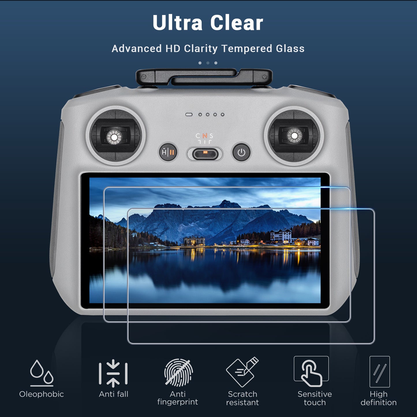 CYNOVA DJI RC2 Screen Protector with Auto Alignment Kit