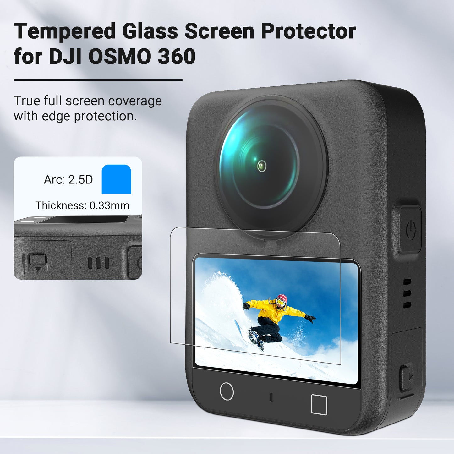 DJI OSMO 360 screen protector (Pack of 2)