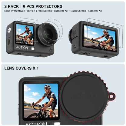 Tempered Glass Screen Protector For DJI Osmo Action 6