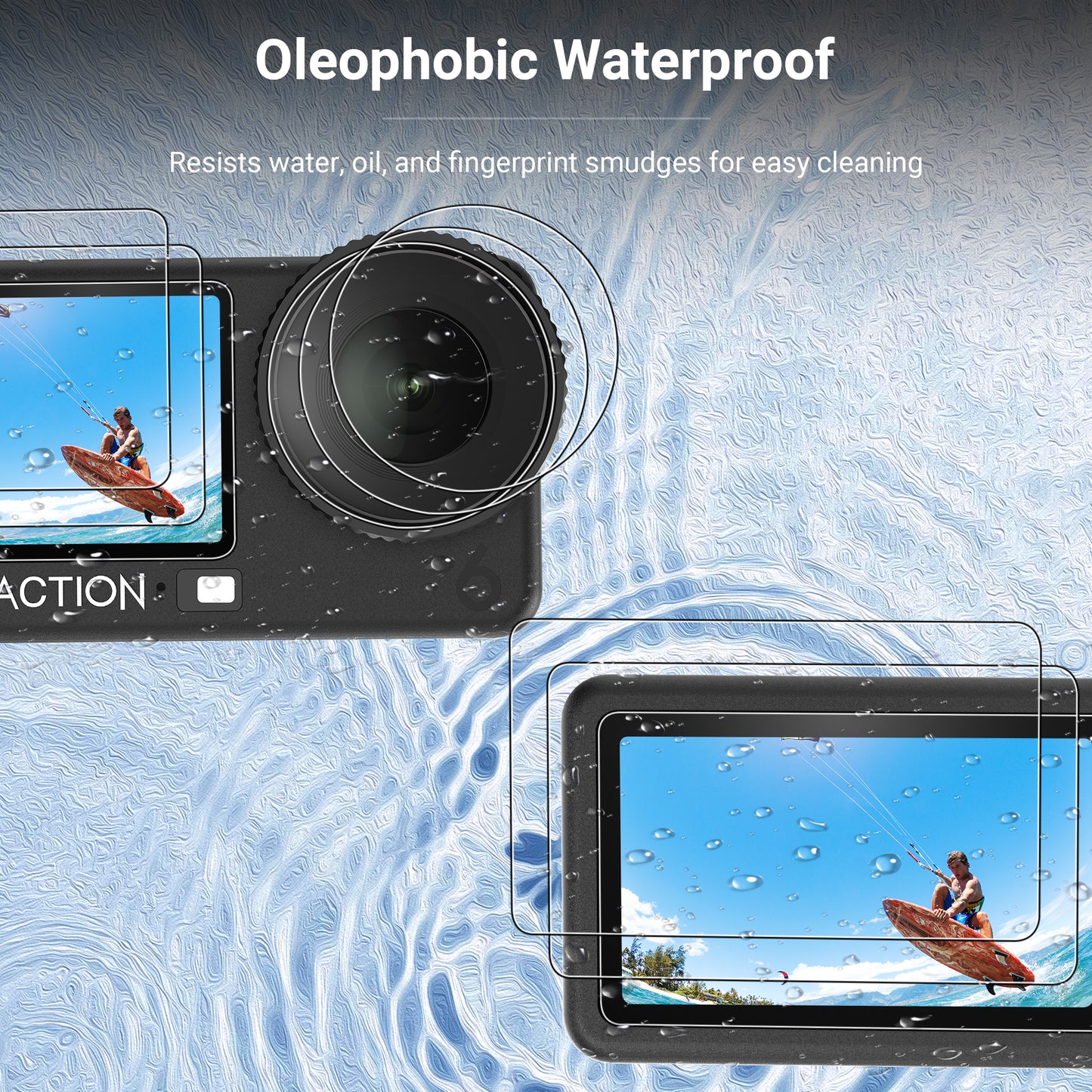 Tempered Glass Screen Protector For DJI Osmo Action 6