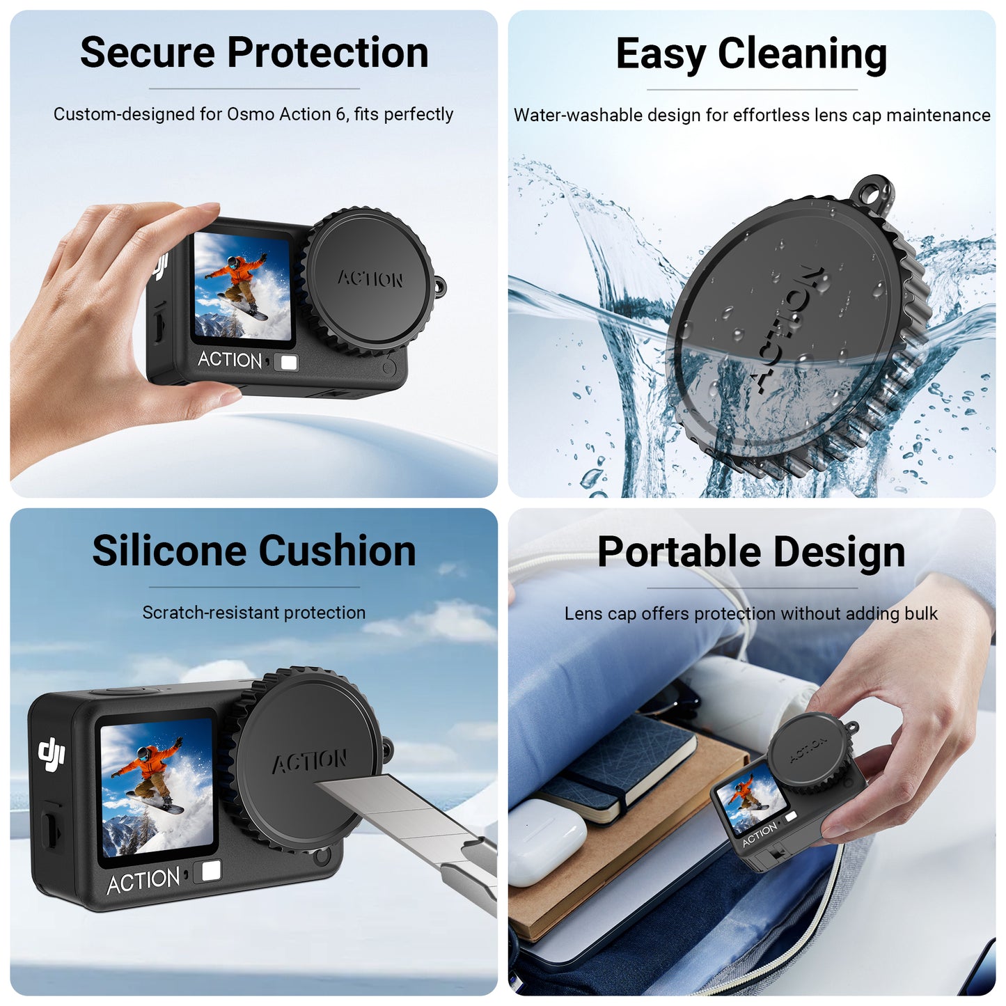 Tempered Glass Screen Protector For DJI Osmo Action 6