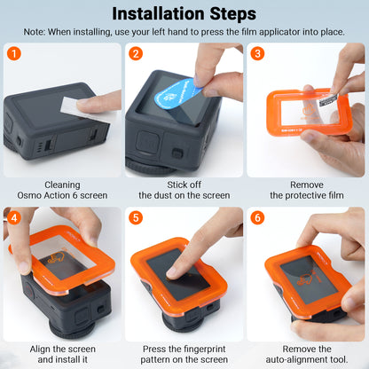 Screen Protector Easy Installation Kit For DJI Osmo Action 6